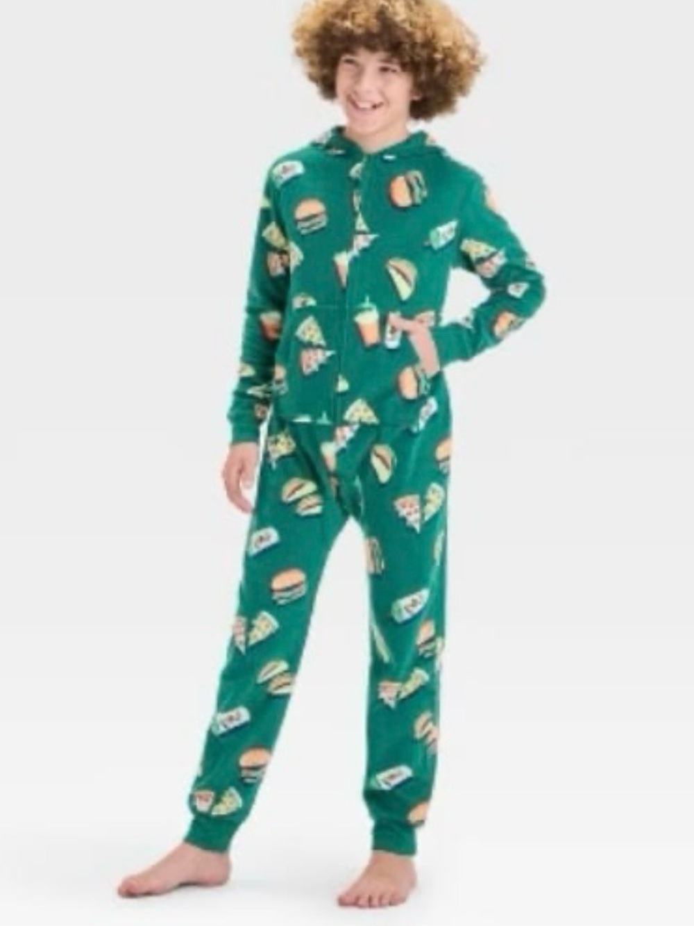 Cat & Jack Boys' Long Sleeve Union Suit Green Size Medium (8) 
NWOT